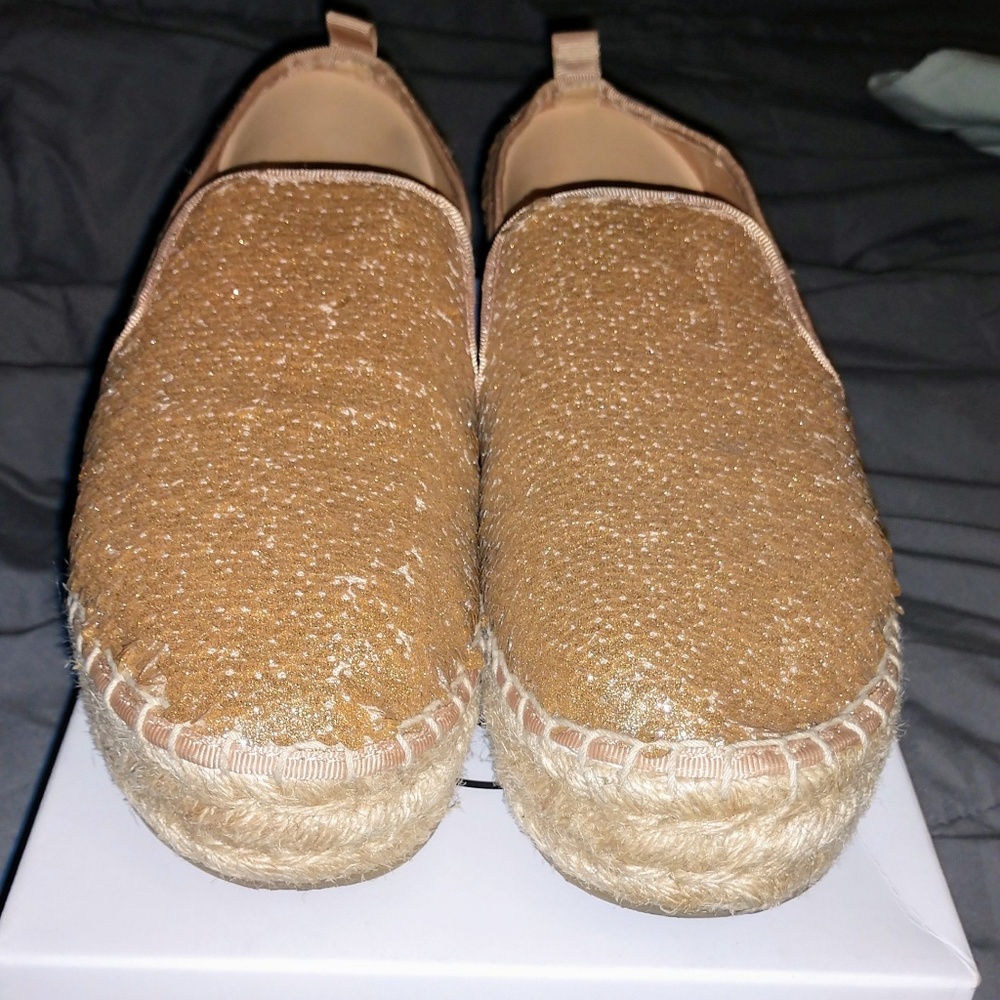 $⬇️ 🦋 Steve Madden Champagne Espadrilles Sz 7 🦋 - Picture 8 of 8